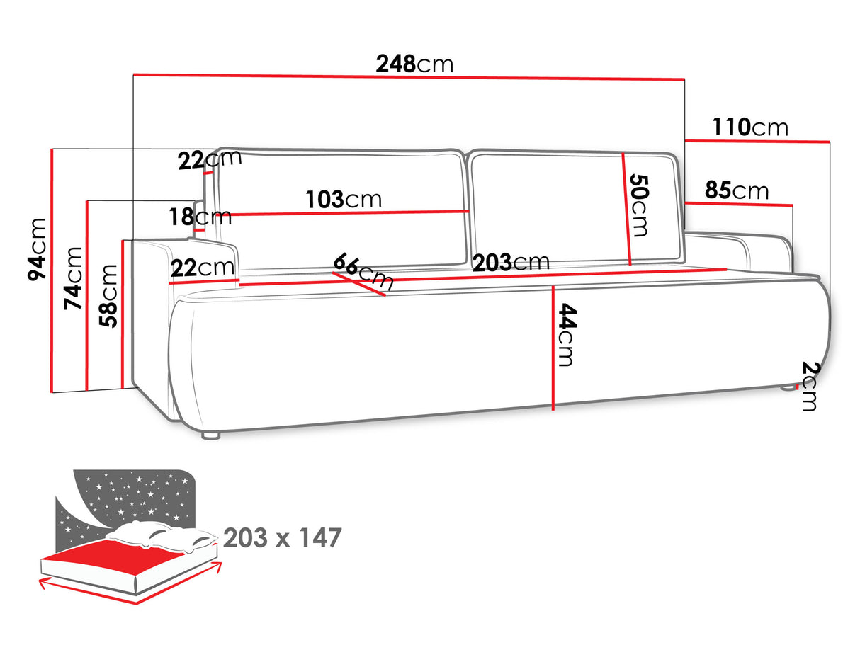 Dīvāns gulta 609836 4307752