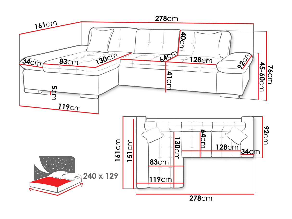 Stūra dīvāns 445957