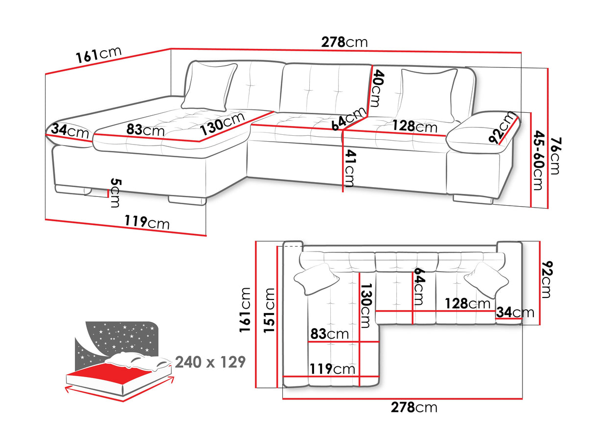 Stūra dīvāns 445957