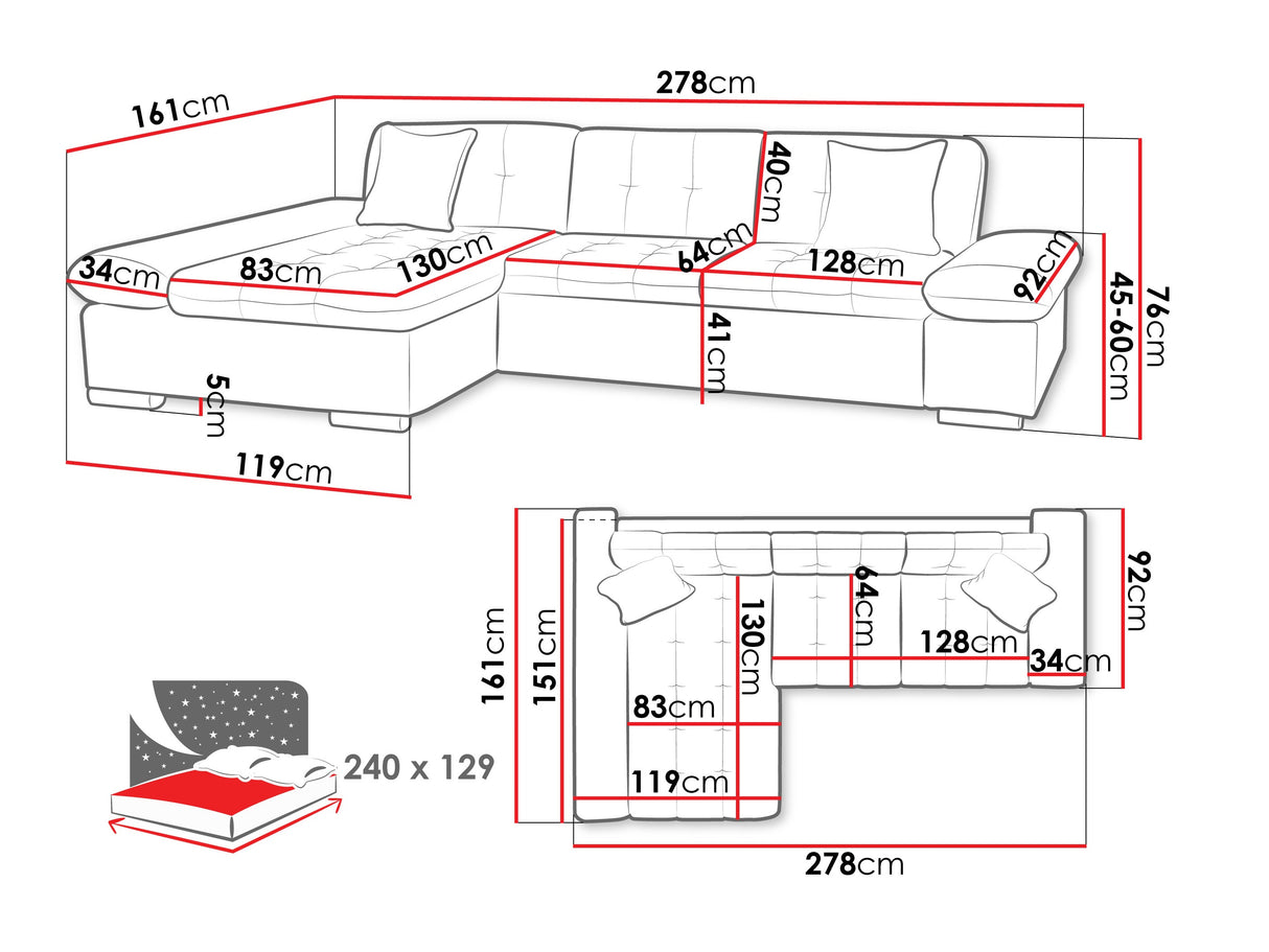 Stūra dīvāns 445957