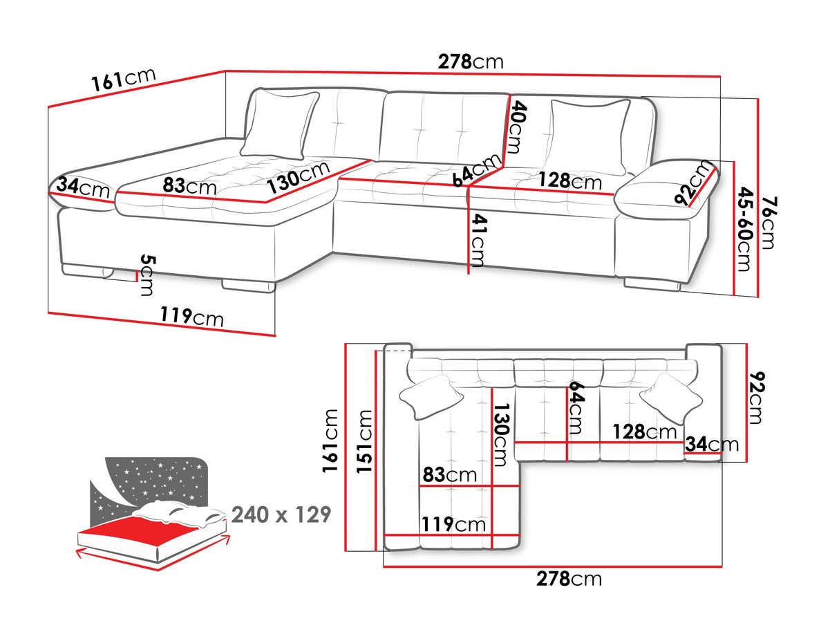 Stūra dīvāns 445957