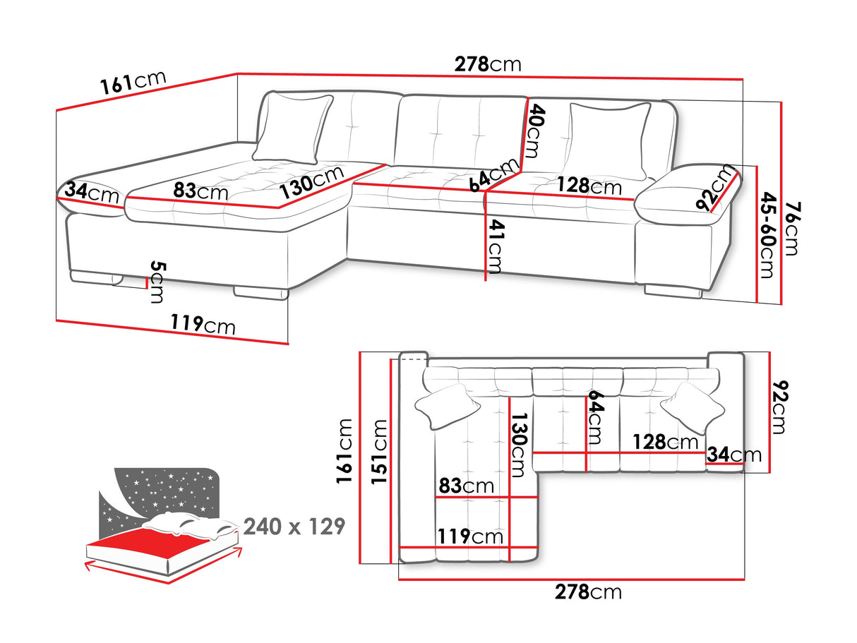 Stūra dīvāns 445957