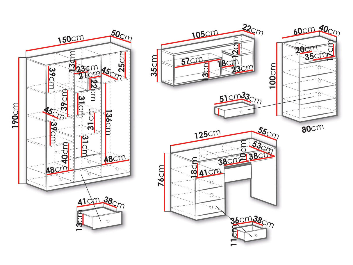 Mēbeļu komplekts 444146