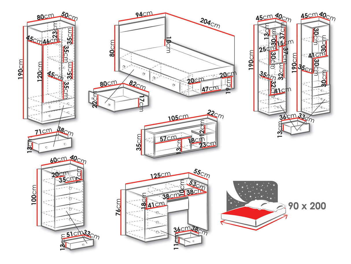 Mēbeļu komplekts 487972
