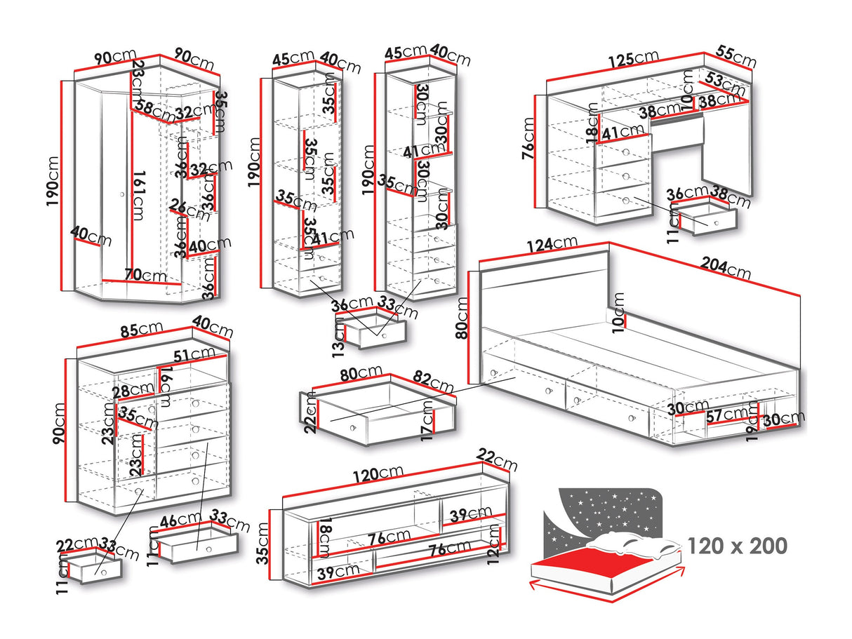 Mēbeļu komplekts 488013