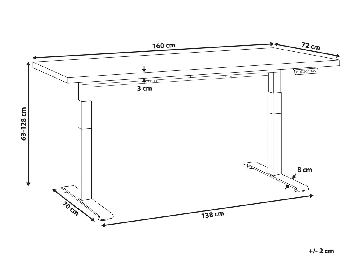 Rakstāmgalds ar regulējamu augstumu 554402