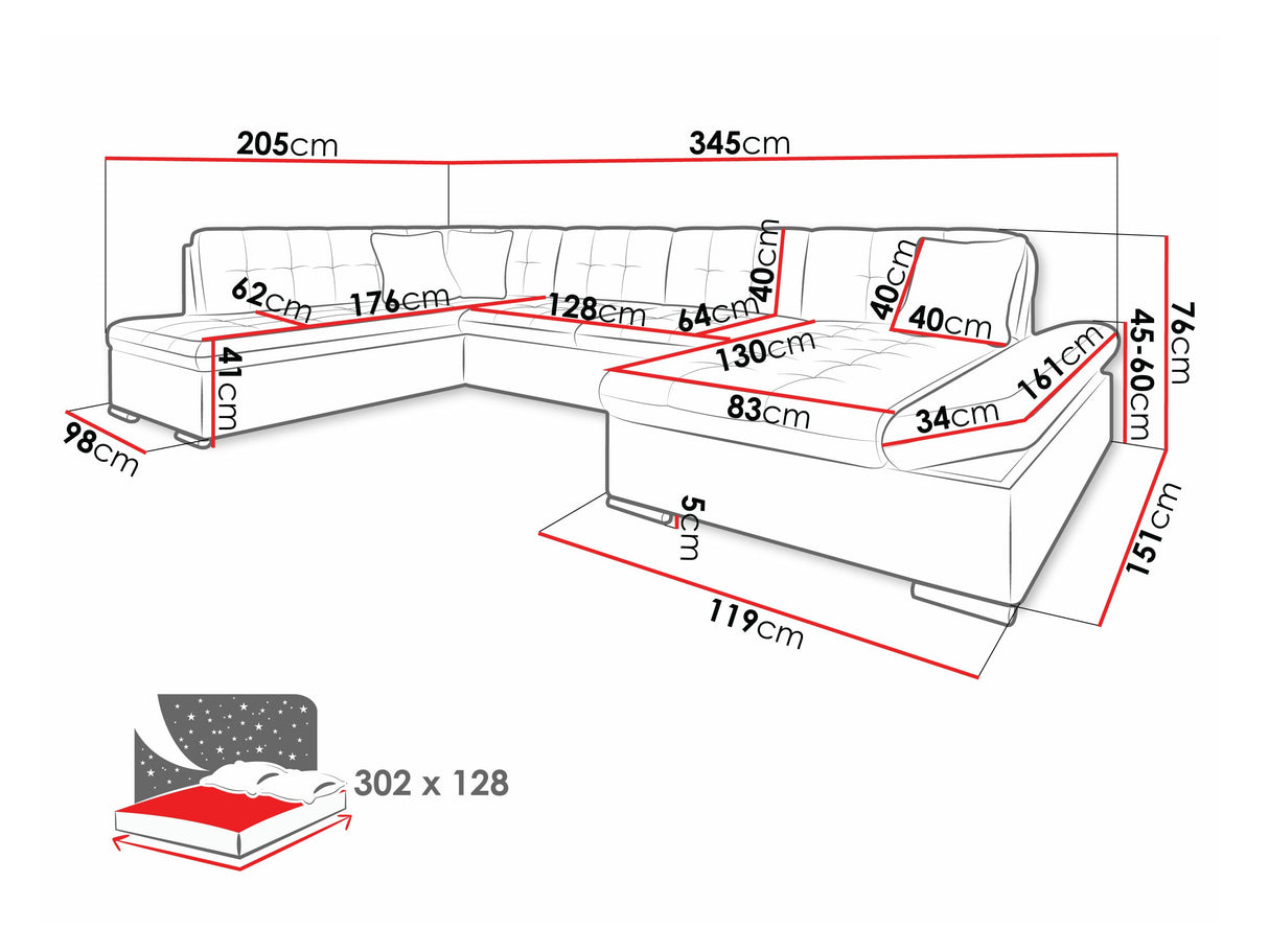 Stūra dīvāns 68205 4373486