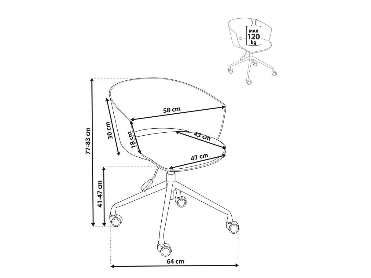 Biroja krēsls 626979