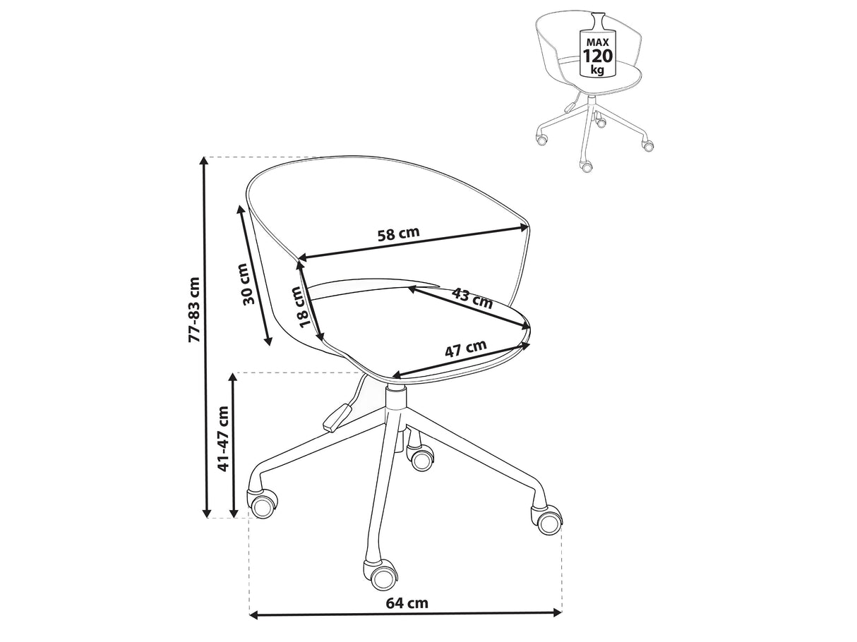 Biroja krēsls 626979