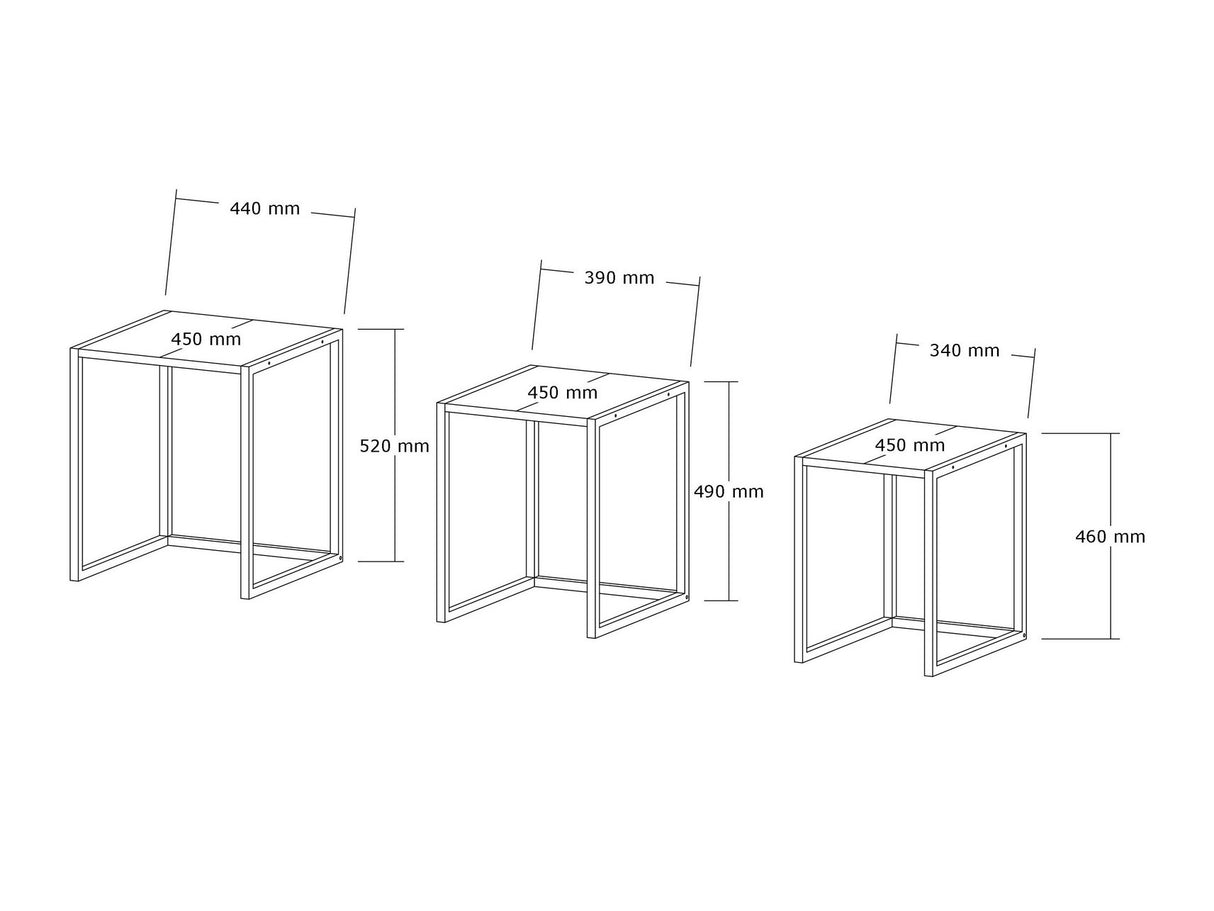 Kafijas galdiņu komplekts 627671