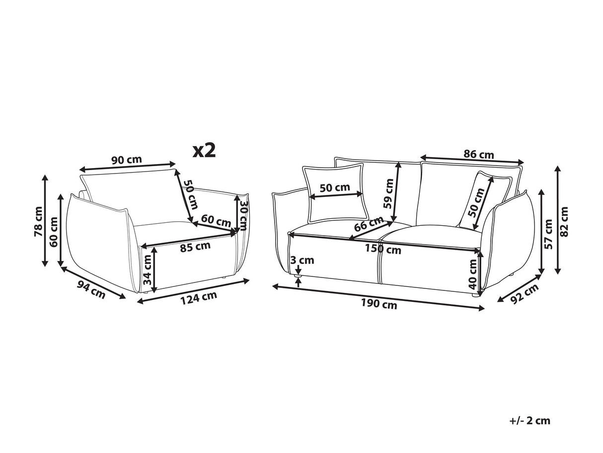 Mīksto mēbeļu komplekts 629974