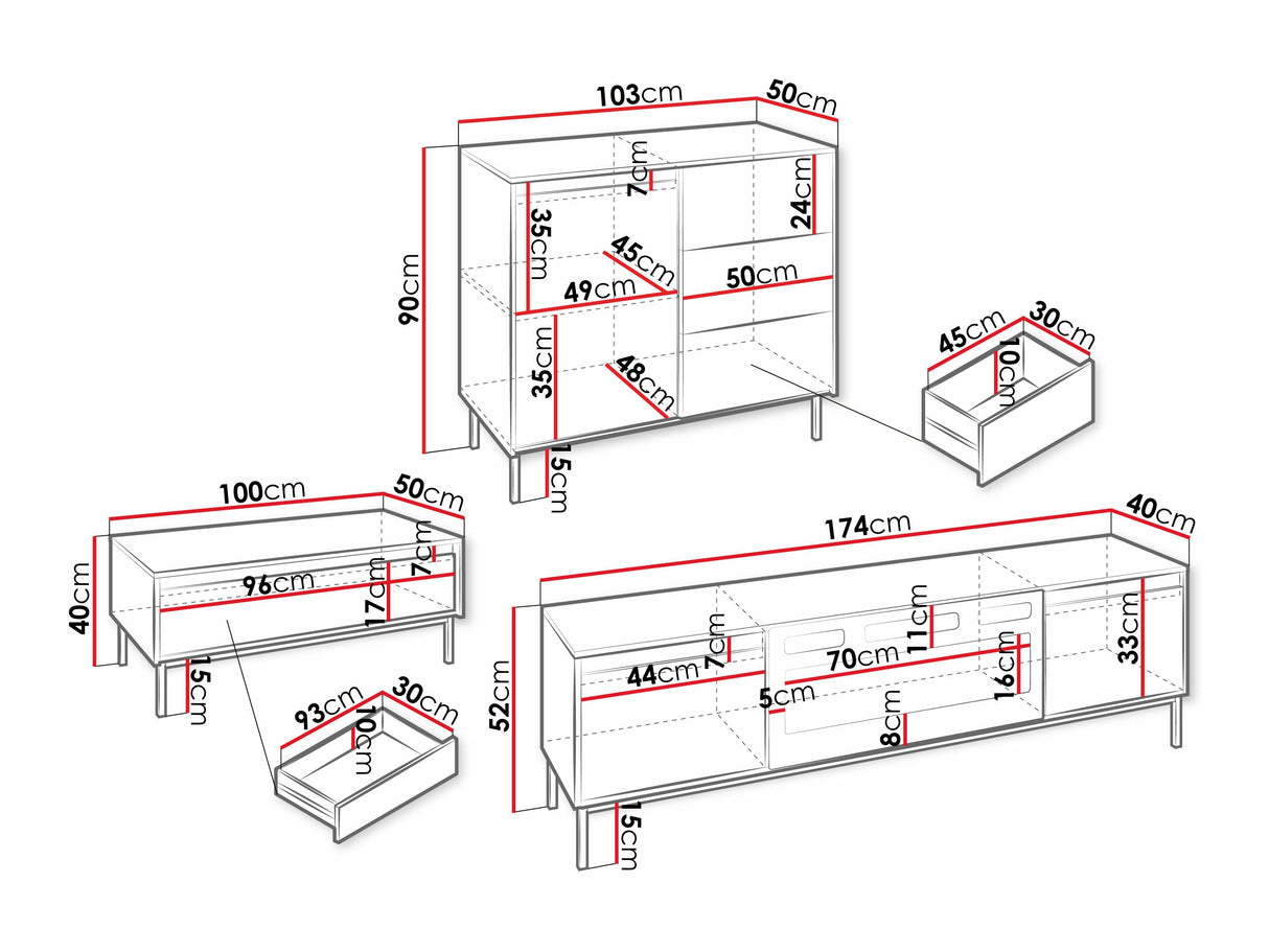 Viesistabas komplekts 595428 4436704