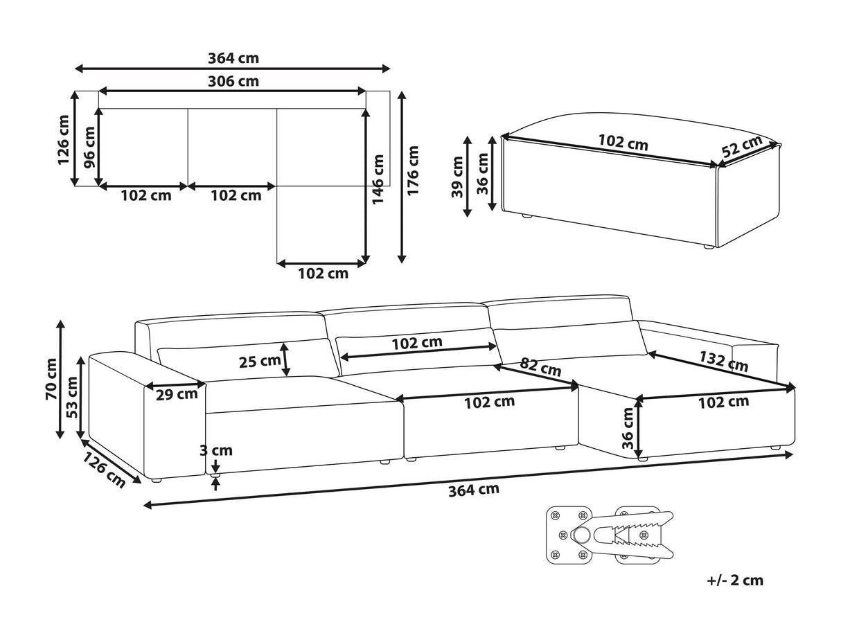 Mīksto mēbeļu komplekts 631727
