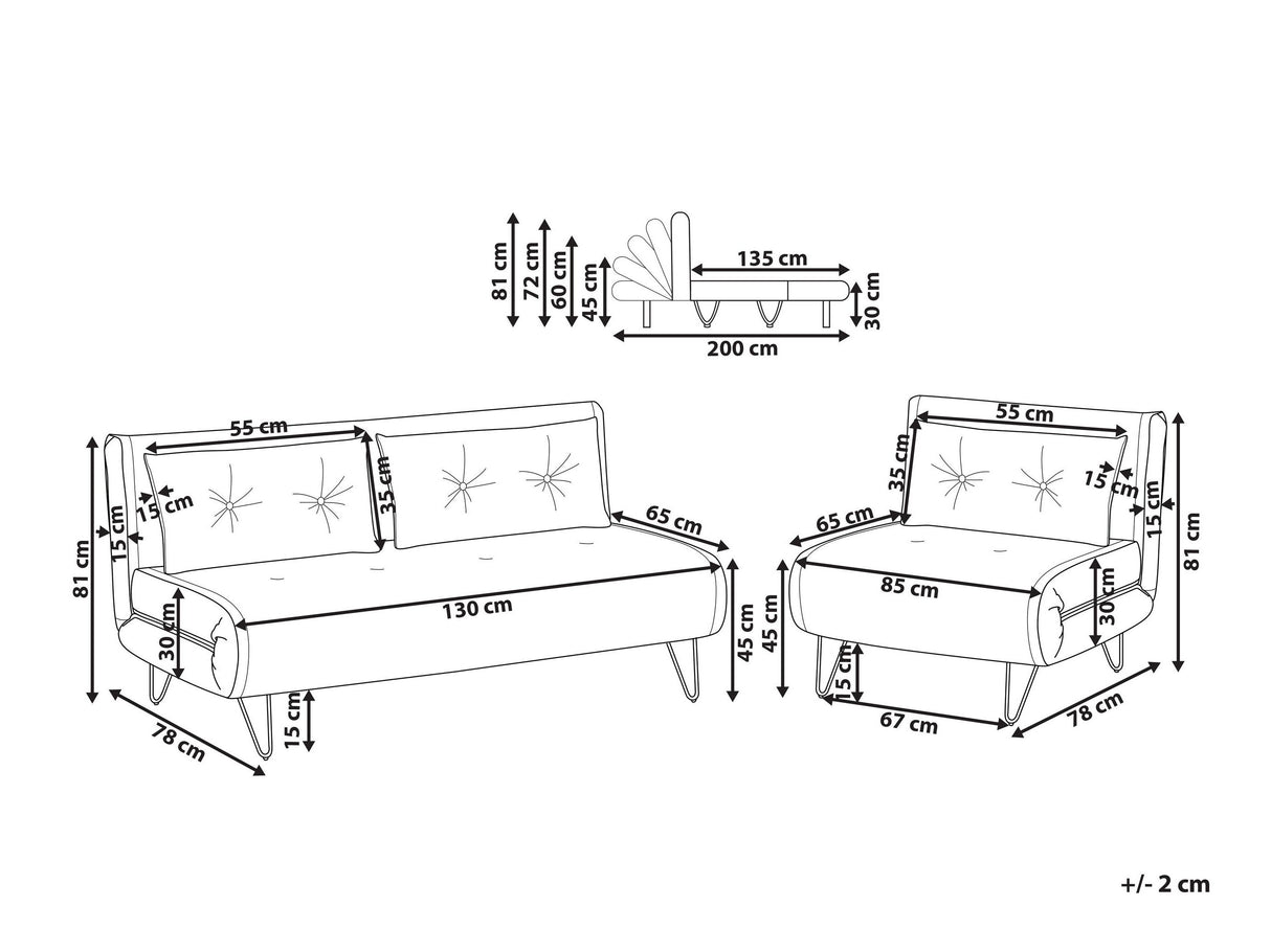 Mīksto mēbeļu komplekts 631748