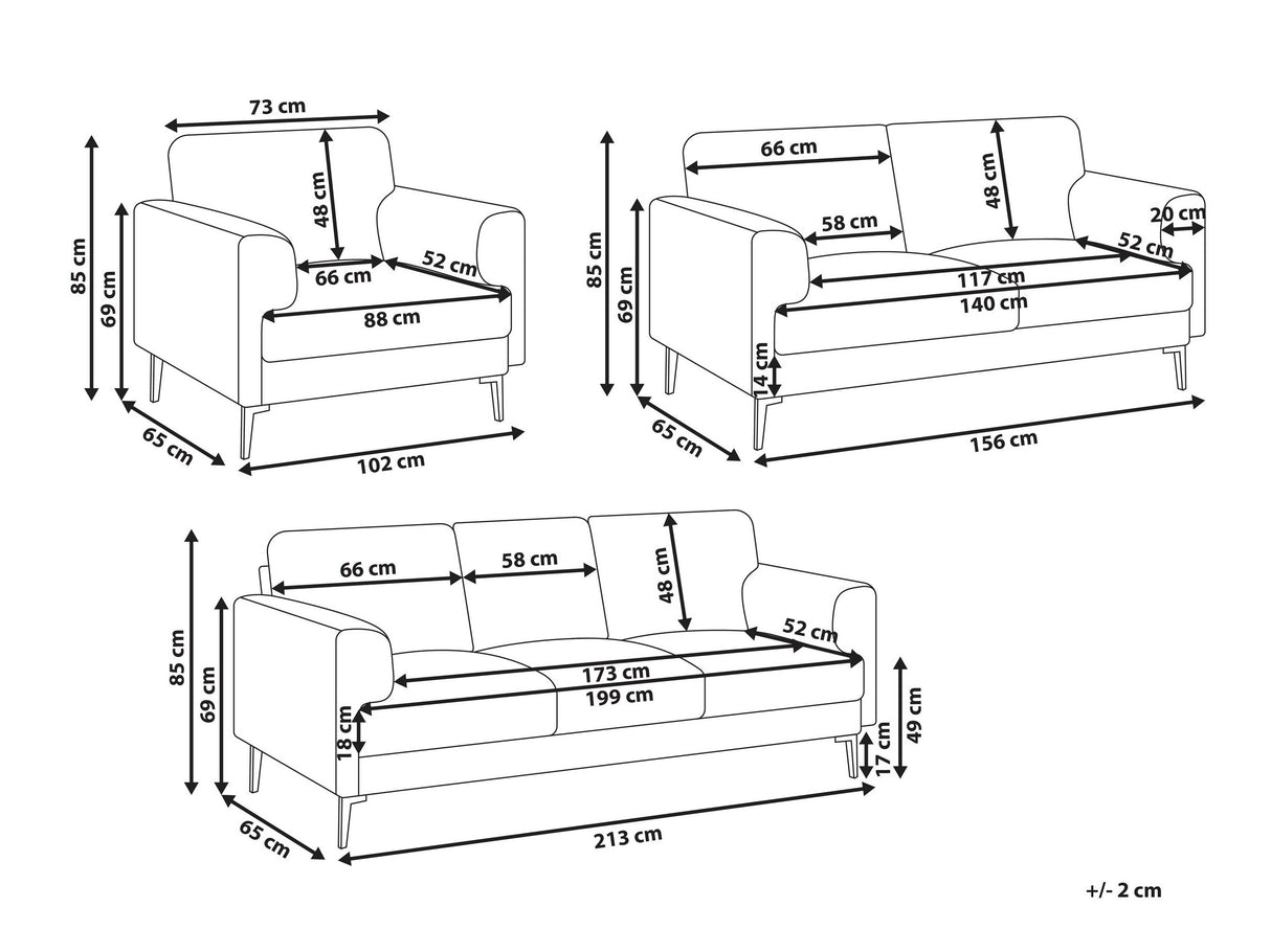Mīksto mēbeļu komplekts 632376