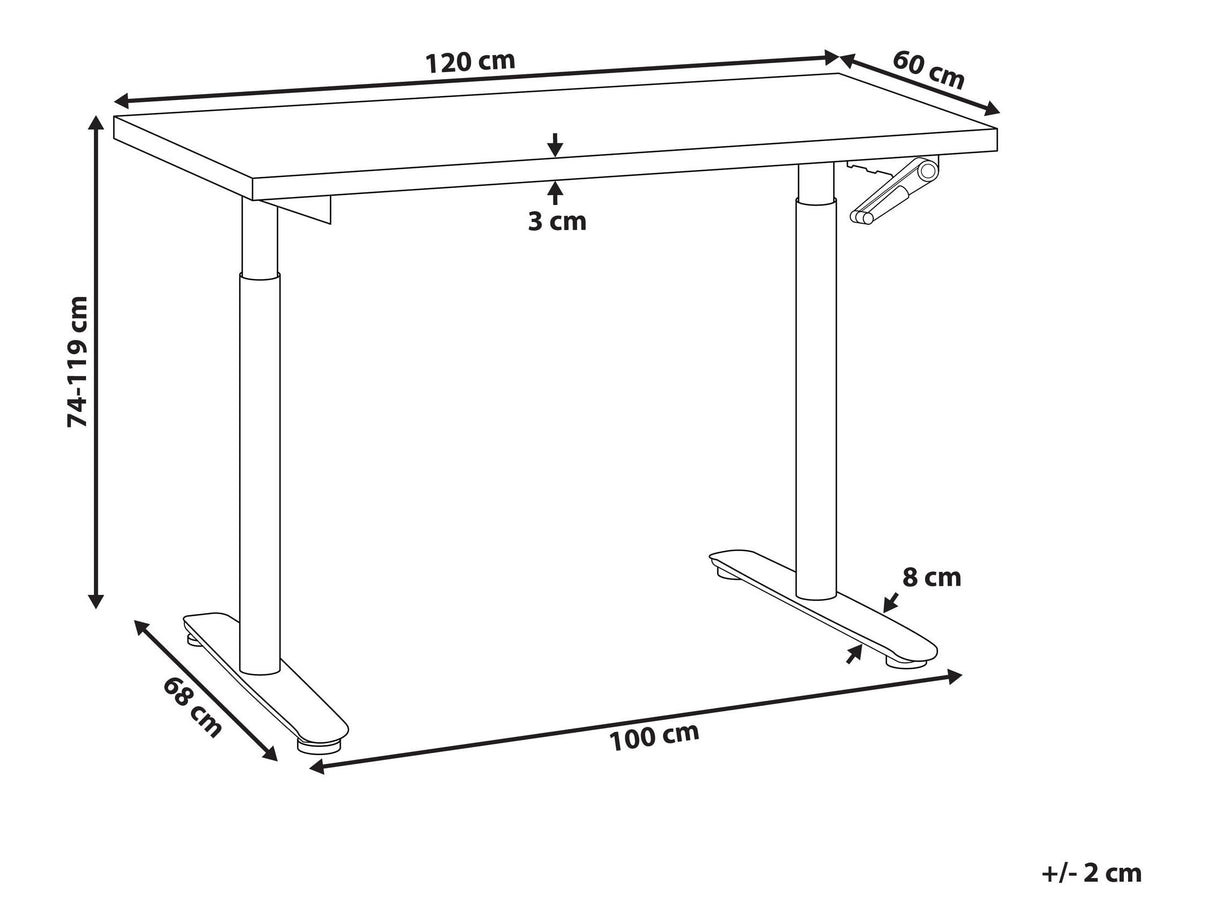 Rakstāmgalds ar regulējamu augstumu 632729