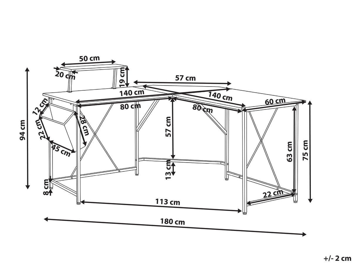 Stūra rakstāmgalds 633977