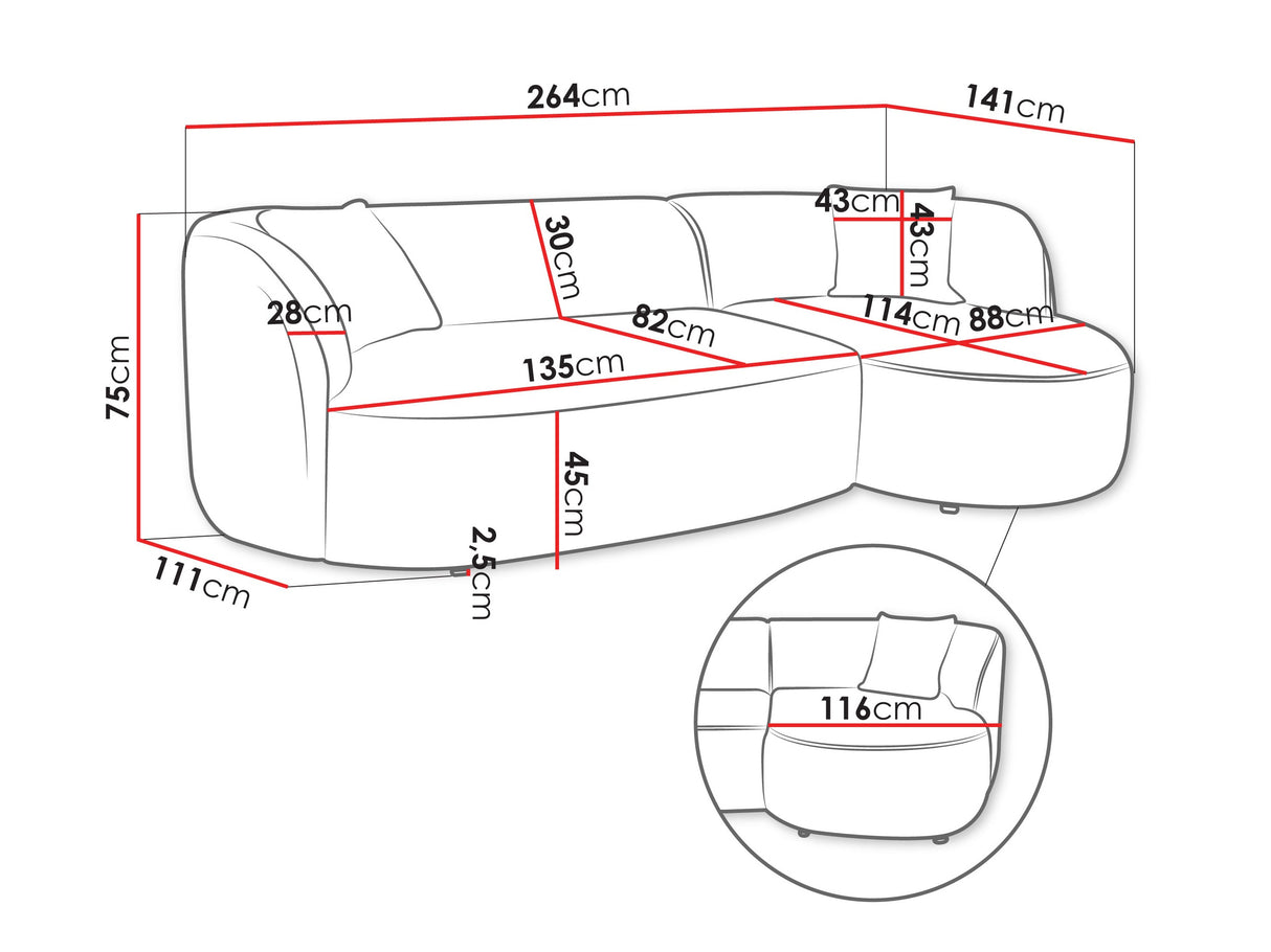Stūra dīvāns 636852