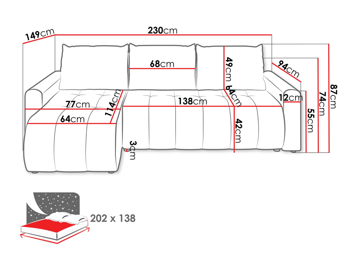 Stūra dīvāns 637638