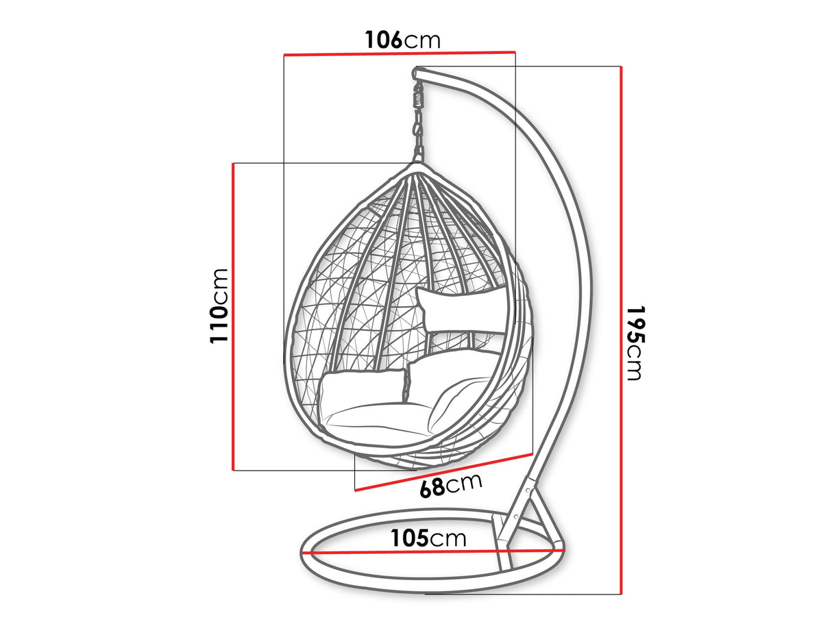 Piekaramais krēsls 643442