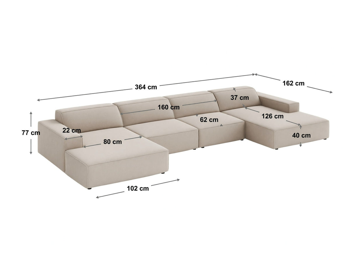 Moduļu stūra dīvāns 652302