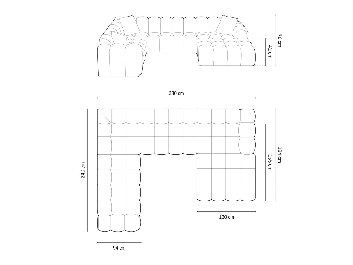 Stūra dīvāns 671747