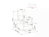 Atpūtas krēsls reglainer 680669