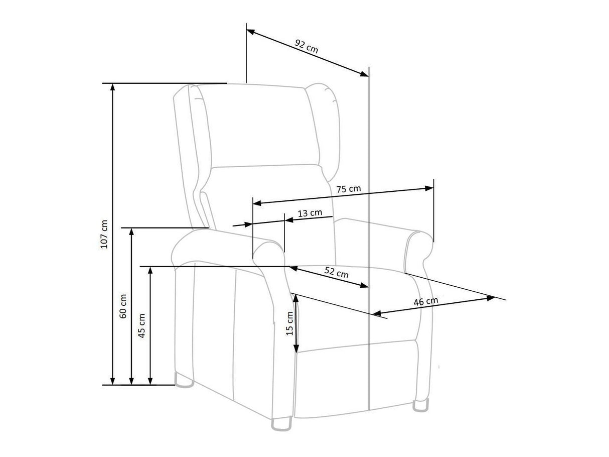 Atpūtas krēsls reglainer 240210