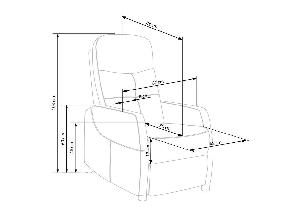 Atpūtas krēsls reglainer 309089