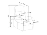 Atpūtas krēsls reglainer 309089