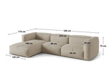 Moduļu stūra dīvāns 651366