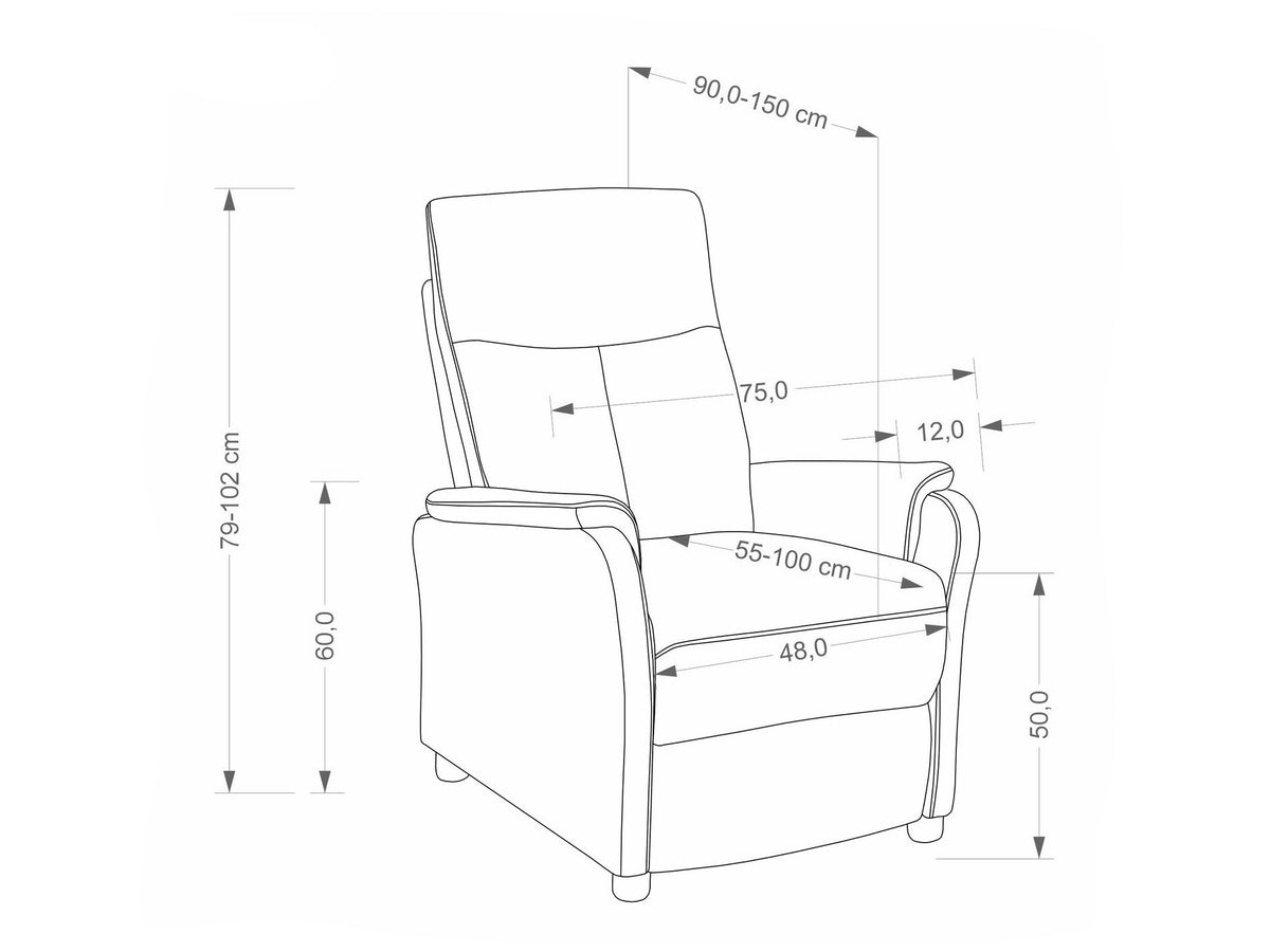 Atpūtas krēsls reglainer 687838